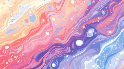 Abstract background in bright, beautiful pastel colors in a cute style.