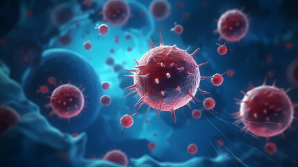 Obraz premium Nervous system, brain central nervous cells, neuroscience background