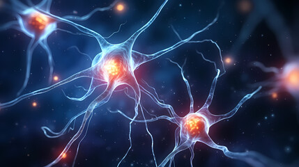 Nervous system, brain central nervous cells, neuroscience background