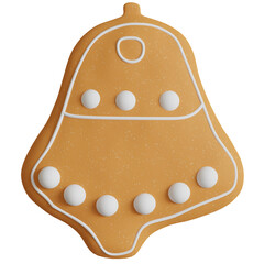 Gingerbread shape 3D.