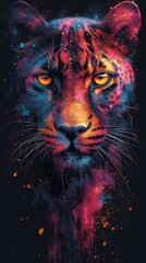 art portrait of a tiger