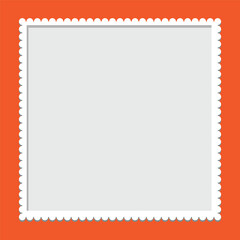 Postal stamps template vector set. Post office stamp. Airpost stamp.