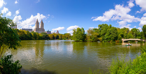 Fototapeta na wymiar Lac à Central Park, New York