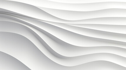 Obraz na płótnie Canvas White waves pattern abstract background - ai generative
