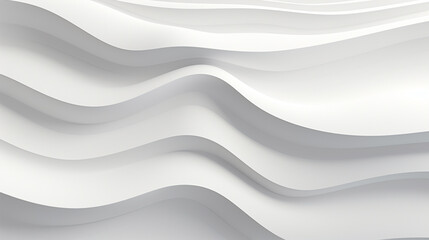 Obraz na płótnie Canvas White waves pattern abstract background - ai generative