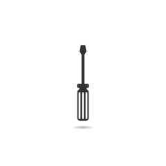 Screwdriver logo icon with shadow
