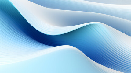 Obraz premium Blue waves pattern abstract background - ai generative
