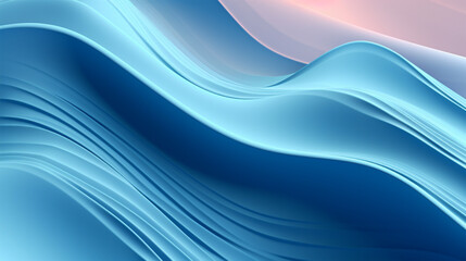 Blue waves pattern abstract background - ai generative