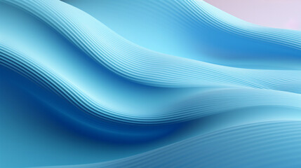 Fototapeta premium Blue waves pattern abstract background - ai generative