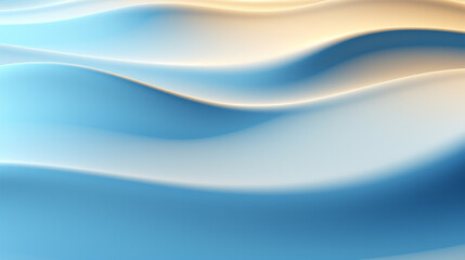 Fototapeta premium Blue waves pattern abstract background - ai generative