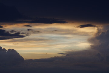 sunset in the sky