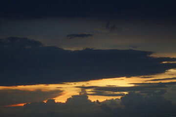 sunset in the sky