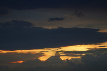sunset in the sky