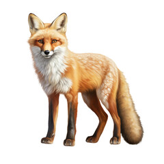 Fototapeta premium red fox vulpes isolated on white