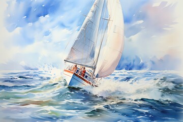 Sailing competition - obrazy, fototapety, plakaty