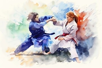 Fighters judokas