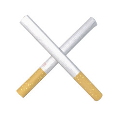 Cigarette cross, No Cigarette concept