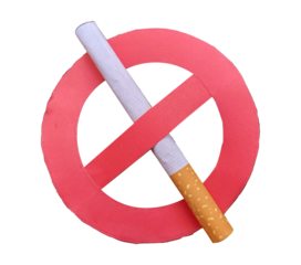 Realistic no smoking sign with Cigarette