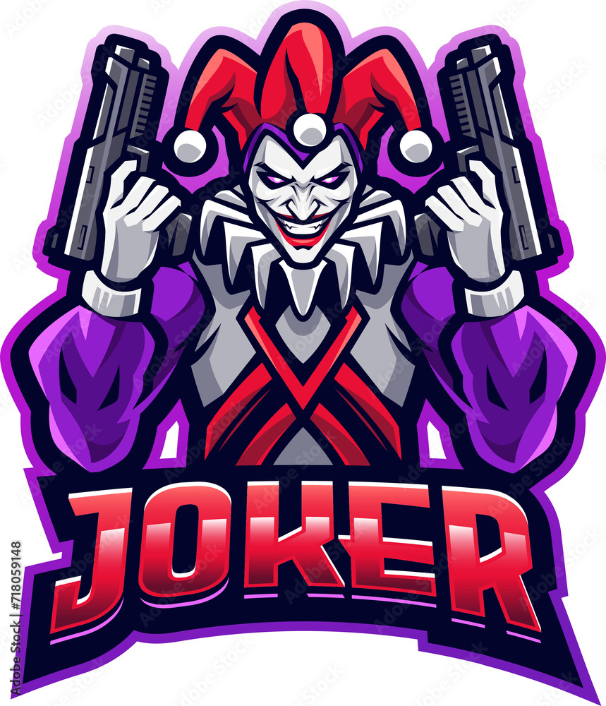 Canvas Prints joker esport mascot