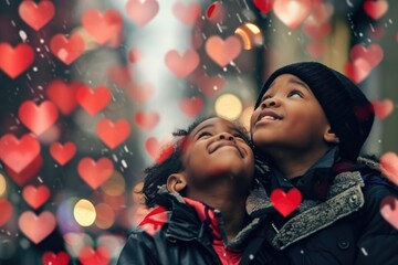 People in love celebrating valentines day for the day of love pragma