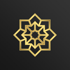 Luxury Gold - Islamic Ornament - Editable Vector : Suitable for Islamic Theme and Other Graphic Related Assets.