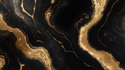 Black and Golden marble geode background, Marble Texture Background