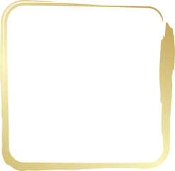 Rounded square golden frames