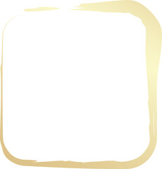 Rounded square golden frames
