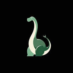 Fototapeta premium Dinosaur Animal Colorful Illustration Art Object Generative AI