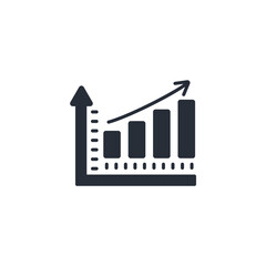 Graph icon. vector.Editable stroke.linear style sign for use web design,logo.Symbol illustration.