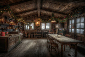 Santa's empty workshop