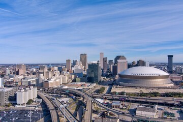 Downtown New Orleans and the Superdome