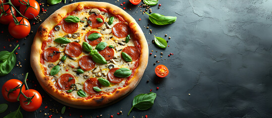 close up of a pizza - Powered by Adobe
