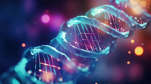 Science Biotechnology DNA illustration and abstract illustration