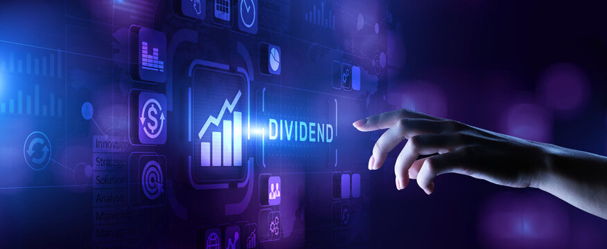 Dividend Investment stock market cash flow passive income business finance concept.