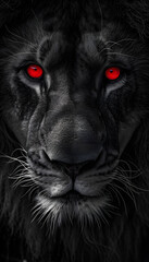 Red Black Lion