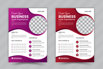 Corporate business flyer template design, Brochure design, modern layout and marketing, business proposal, promotion, advertise, publication, cover page.