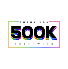 500k followers thanks icon