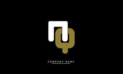 NQ, QN, N, Q Abstract Letters Logo Monogram