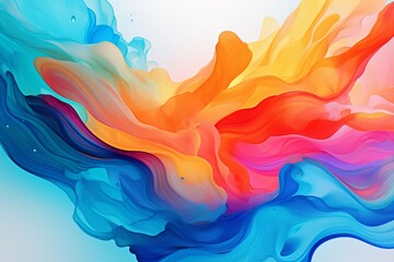 An abstract background design with fluid motion and dynamic shapes, providing a visually...