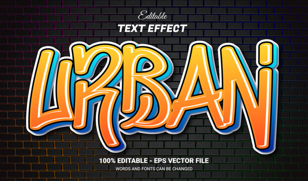graffiti editable text effect