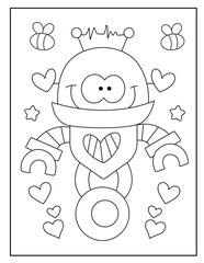 Valentine's Day Coloring Pages for Kids