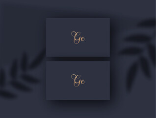 Ge logo design vector image