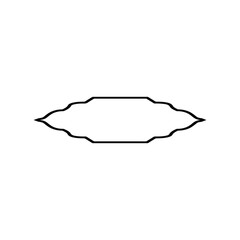 Islamic style border and frame design template vector element.