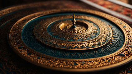 Fototapeta na wymiar islamic ornament, mandala element for celebrating eid ul fitre in mosque background
