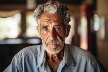 Portrait of a hispanic elderly man in nursing home