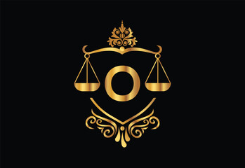 Low firm logo with latter N vector template, Justice logo, Equality, judgement logo vector illustration