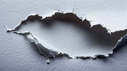 A piece of paper that has been torn off