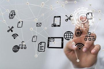 Technology background. Big data concept. Binary