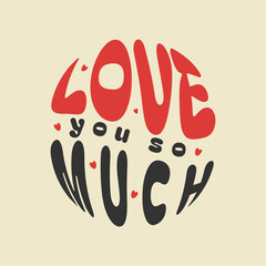 Round Groovy lettering 